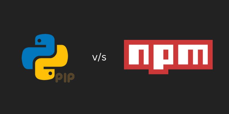 Comparison of pip and npm Commands